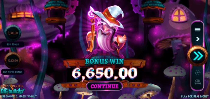 Fire Gnomes 2 Magic Wheel - Bonificación de ganancias