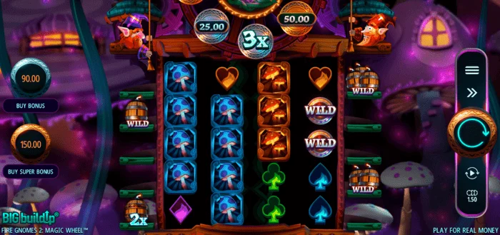 Fire Gnomes 2 Magic Wheel - Pantalla de juego principal